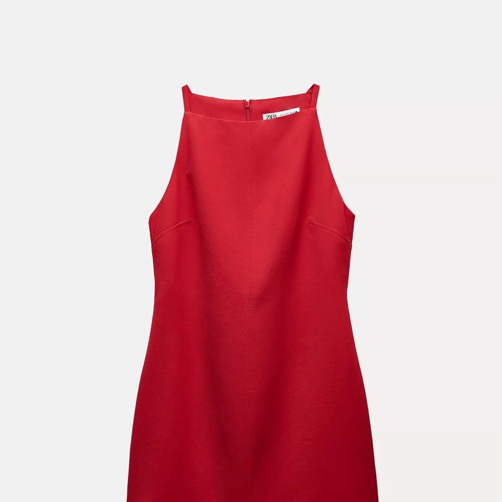 Elegant Red Sleeveless Dress